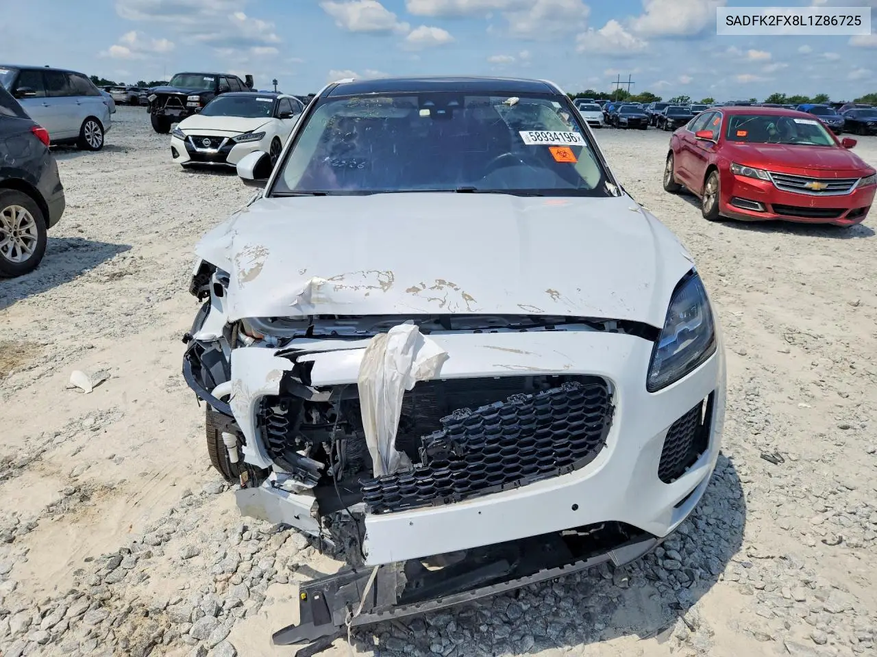 2020 Jaguar E-Pace VIN: SADFK2FX8L1Z86725 Lot: 58934196