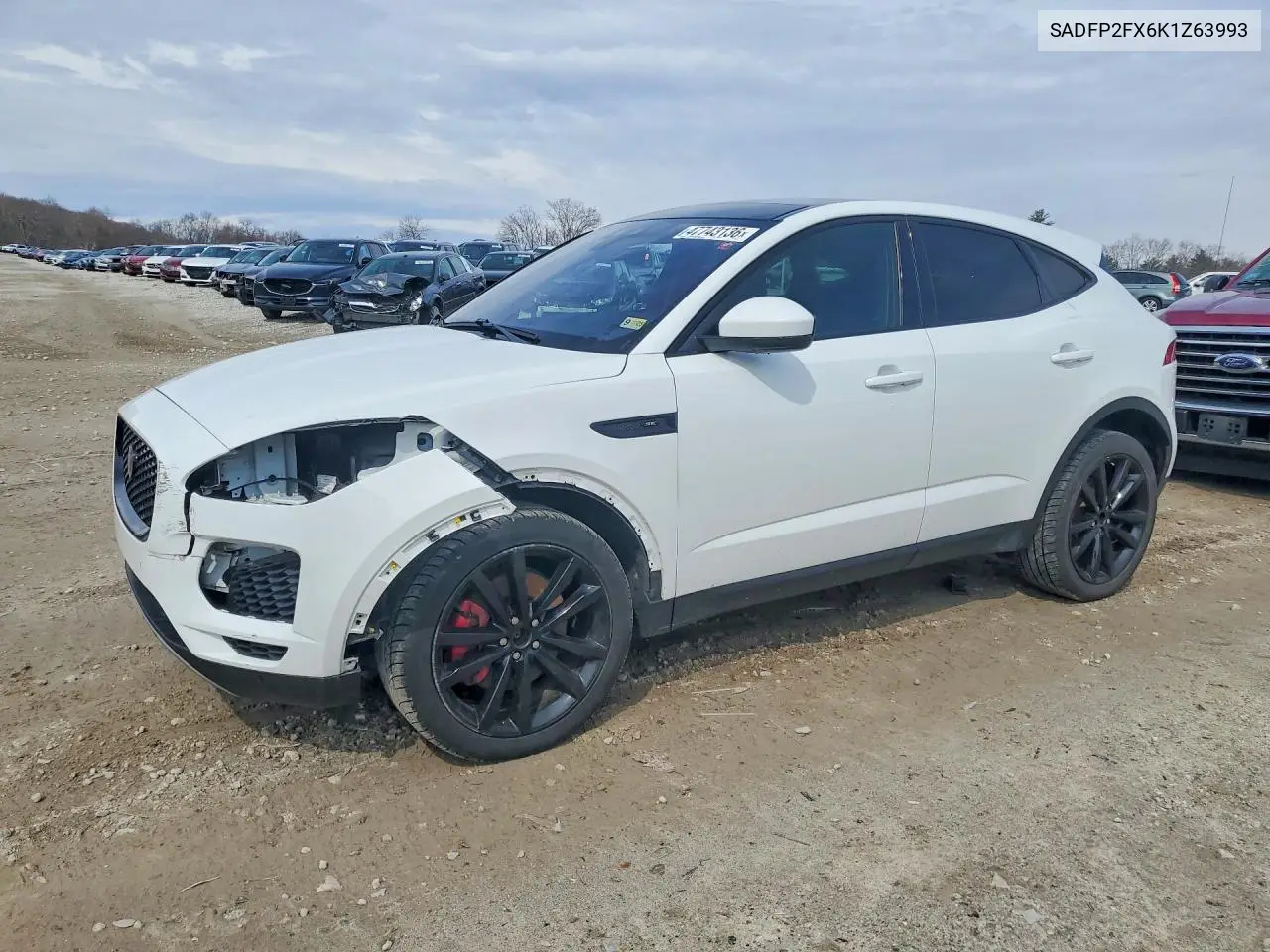 2019 Jaguar E-Pace Se VIN: SADFP2FX6K1Z63993 Lot: 47743136