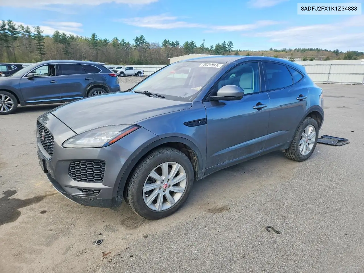 2019 Jaguar E-Pace S VIN: SADFJ2FX1K1Z34838 Lot: 53248316