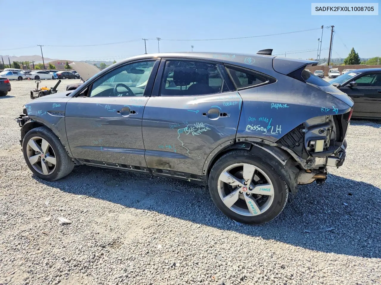 2020 Jaguar E-Pace VIN: SADFK2FX0L1008705 Lot: 59138966