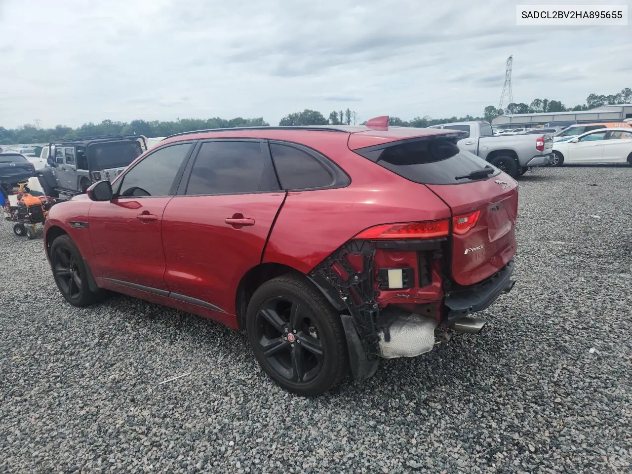 2017 Jaguar F-Pace R - Sport VIN: SADCL2BV2HA895655 Lot: 55127496