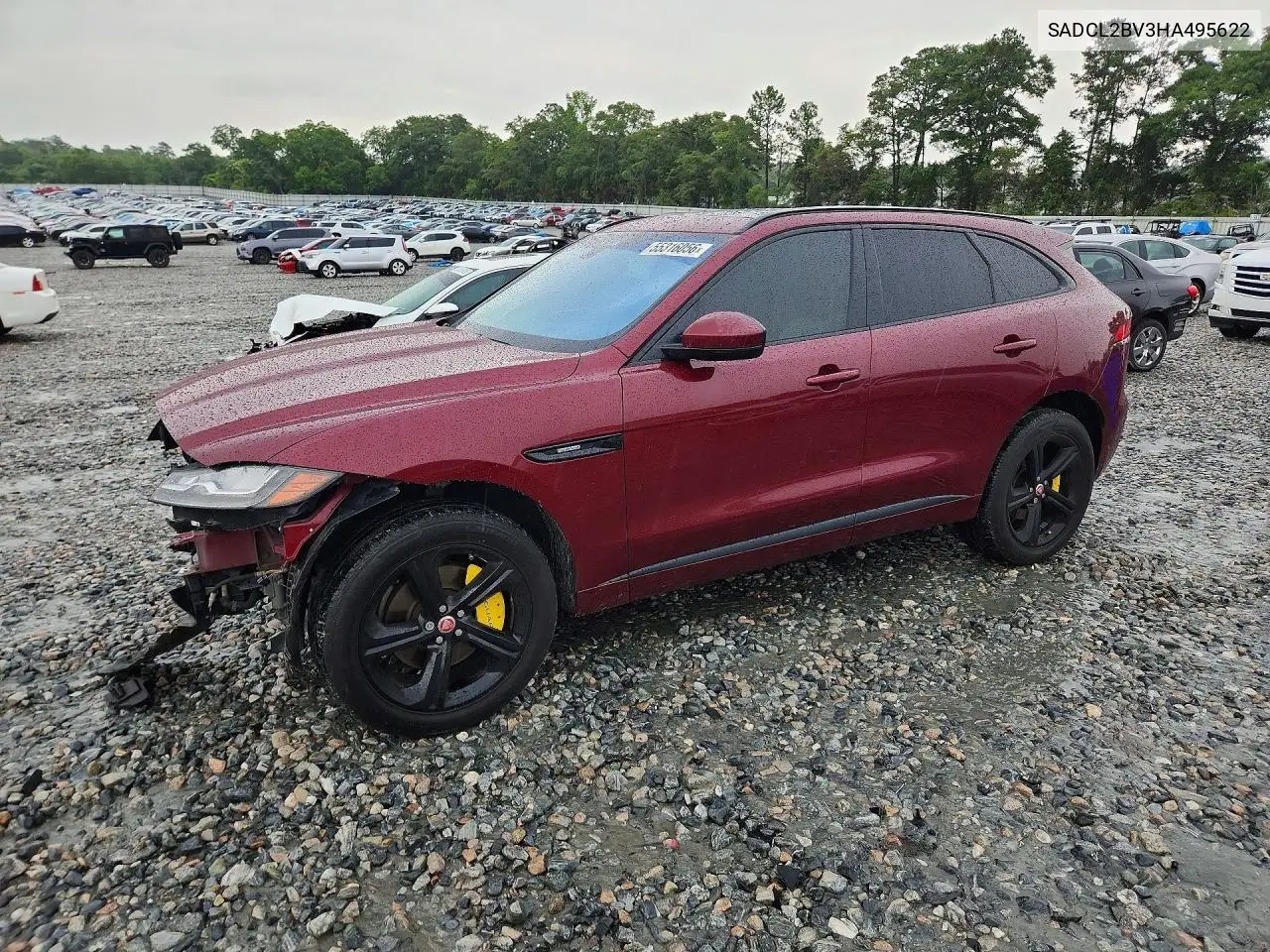 2017 Jaguar F-Pace R - Sport VIN: SADCL2BV3HA495622 Lot: 55316056
