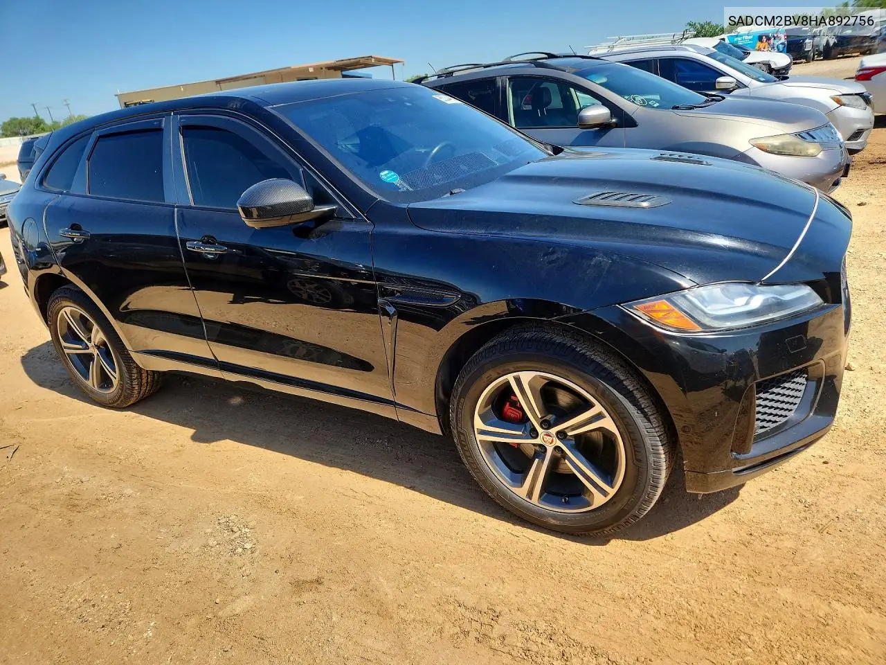 2017 Jaguar F-Pace S VIN: SADCM2BV8HA892756 Lot: 55334406