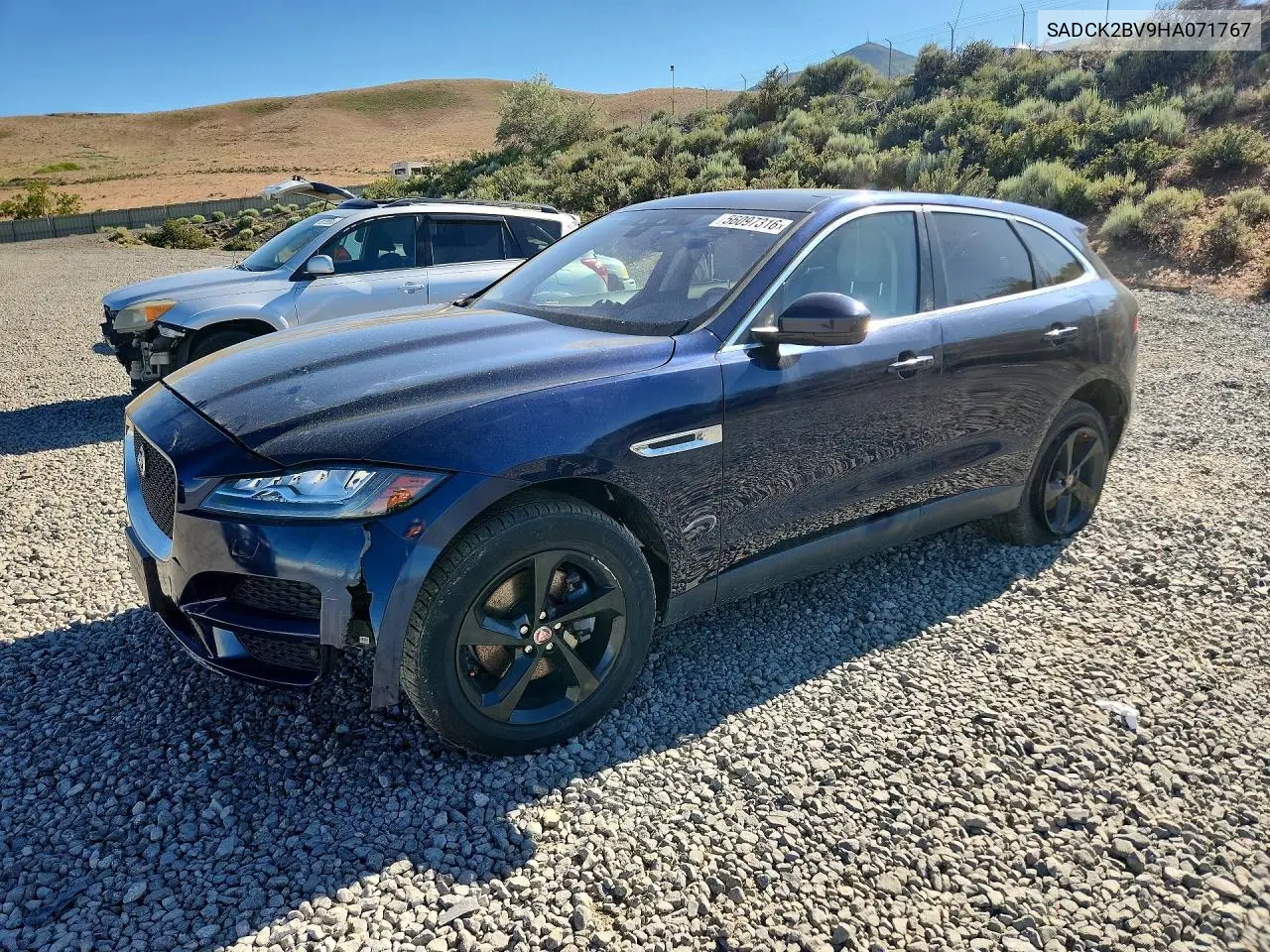 2017 Jaguar F-Pace Prestige VIN: SADCK2BV9HA071767 Lot: 56097316