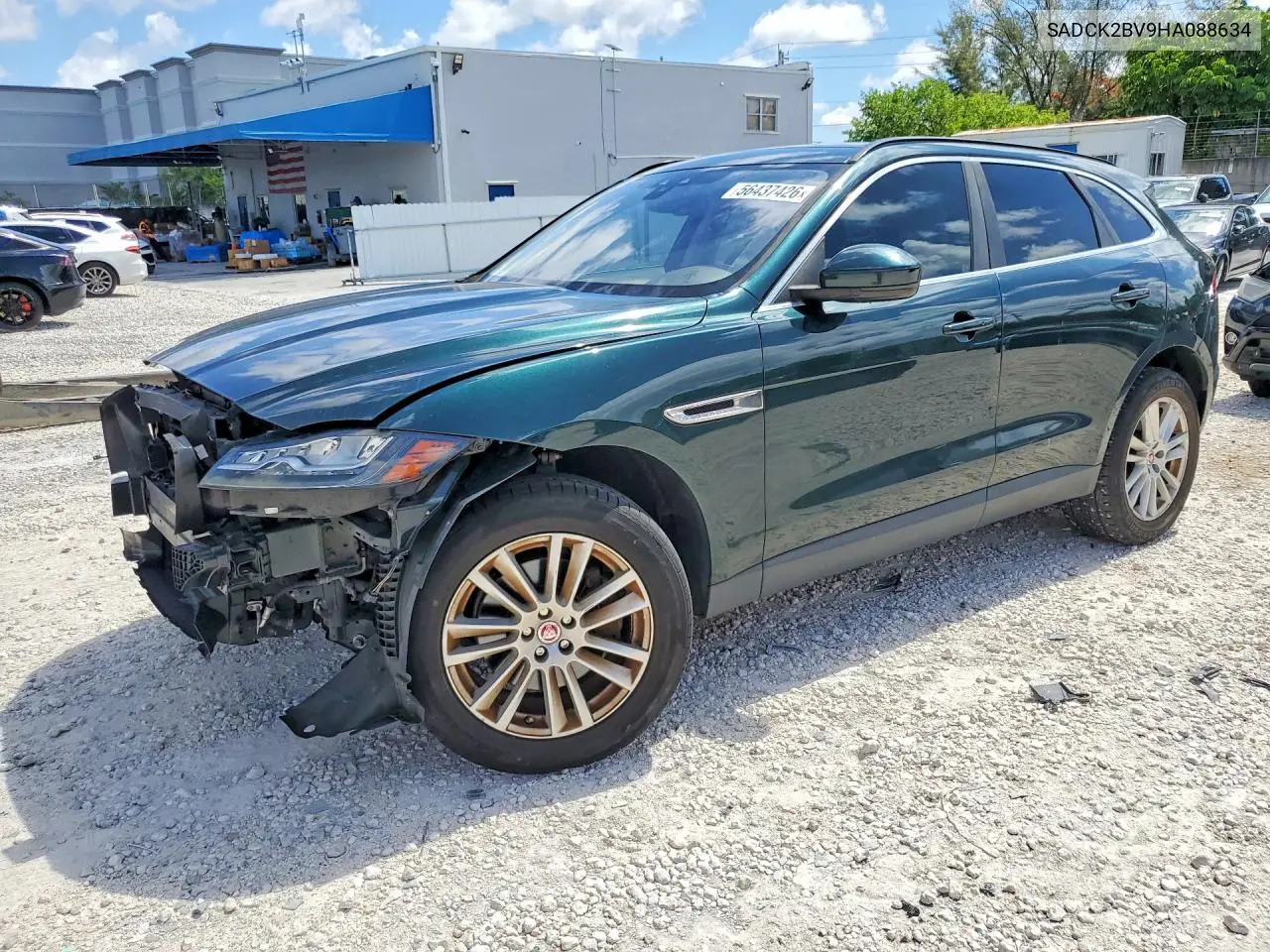 2017 Jaguar F-Pace Prestige VIN: SADCK2BV9HA088634 Lot: 56437426