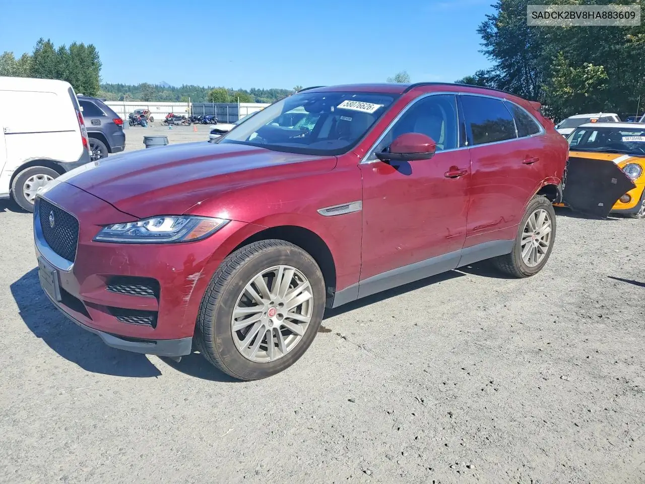 2017 Jaguar F-Pace Prestige VIN: SADCK2BV8HA883609 Lot: 58076626