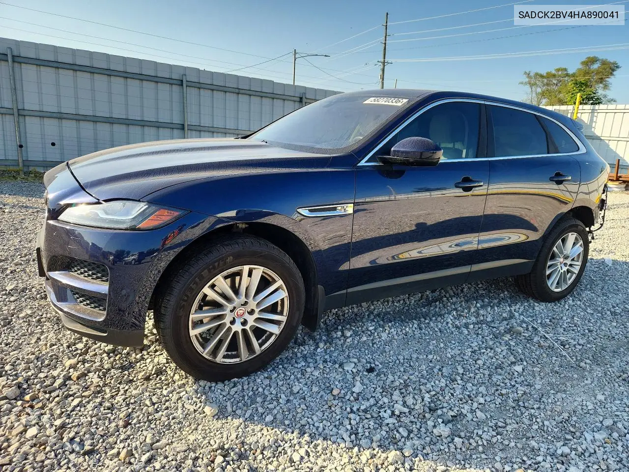2017 Jaguar F-Pace Prestige VIN: SADCK2BV4HA890041 Lot: 58270336