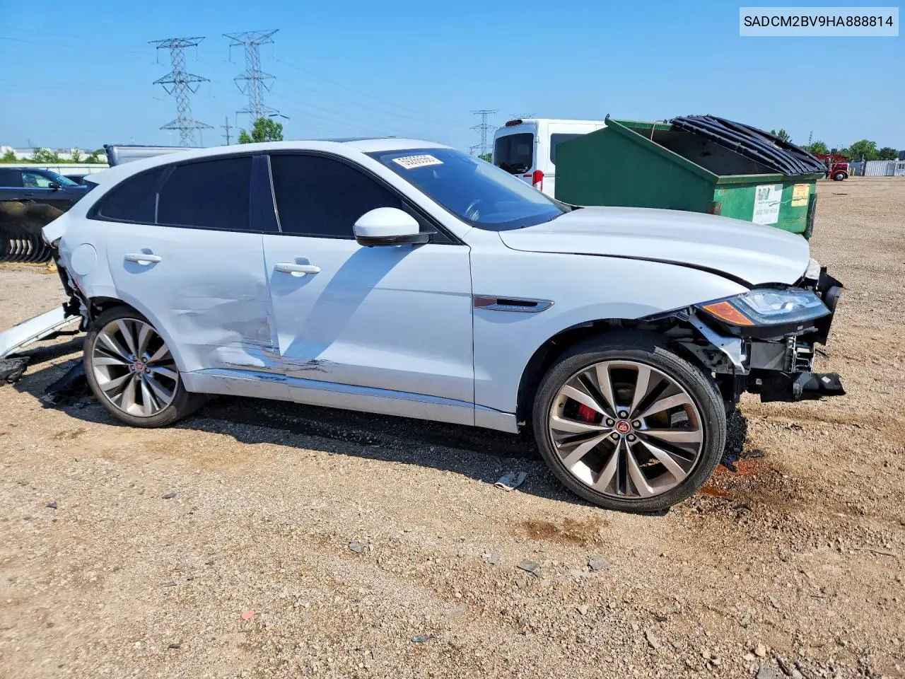 2017 Jaguar F-Pace S VIN: SADCM2BV9HA888814 Lot: 59266566