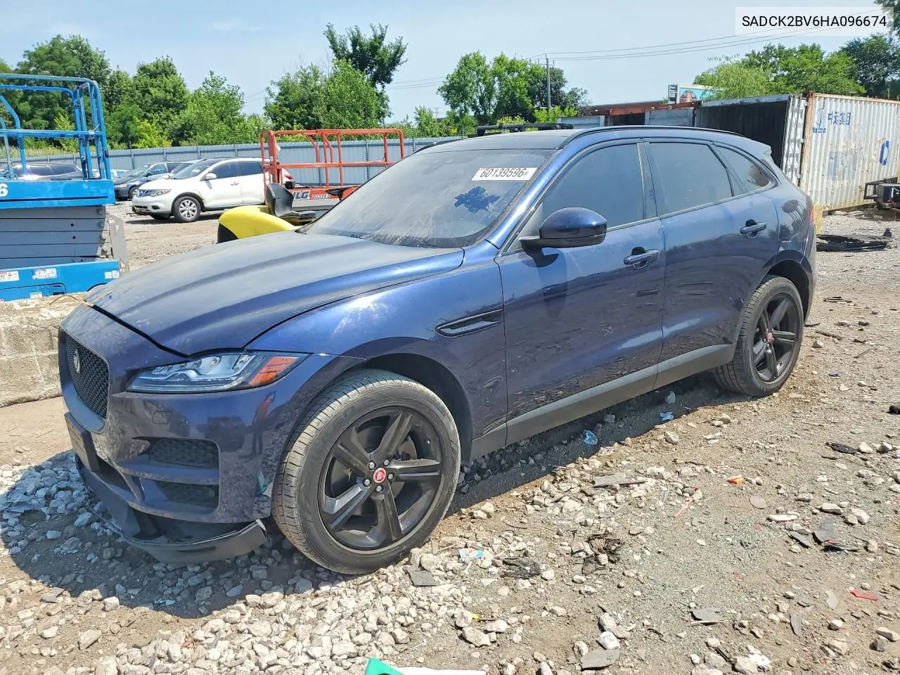 2017 Jaguar F-Pace Prestige VIN: SADCK2BV6HA096674 Lot: 60139596