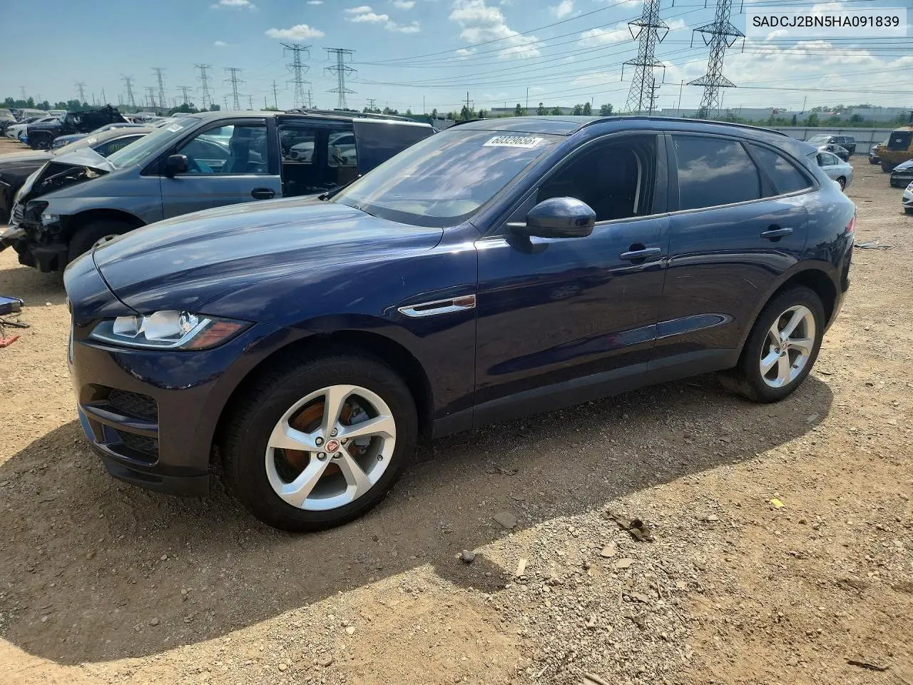 2017 Jaguar F-Pace Premium VIN: SADCJ2BN5HA091839 Lot: 60329656