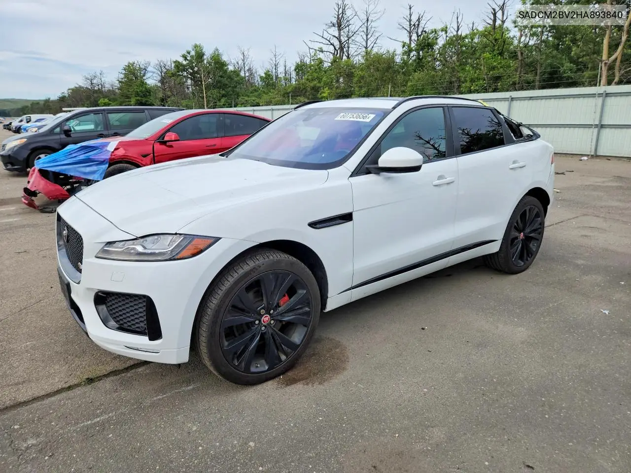 2017 Jaguar F-Pace S VIN: SADCM2BV2HA893840 Lot: 60753656