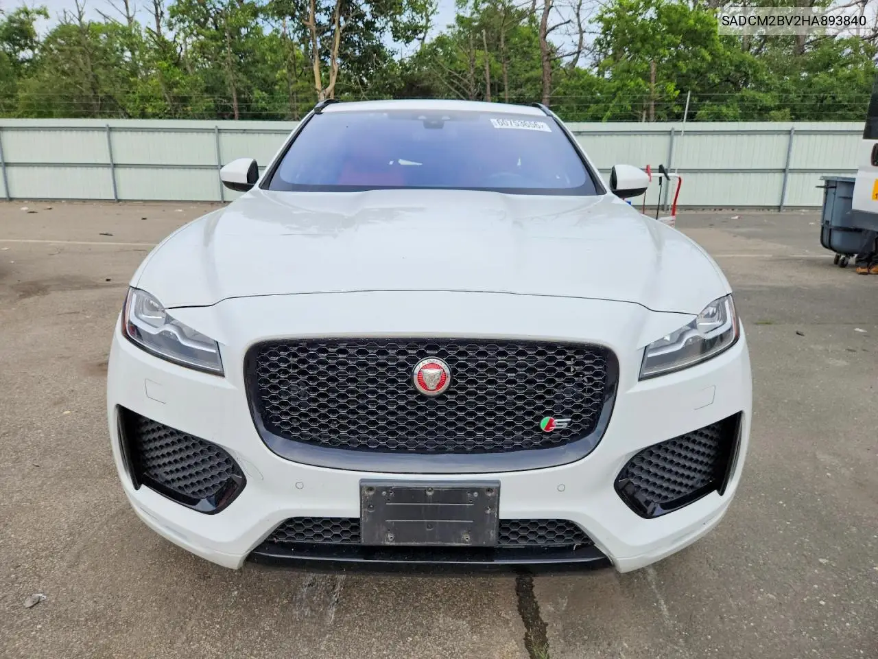 2017 Jaguar F-Pace S VIN: SADCM2BV2HA893840 Lot: 60753656
