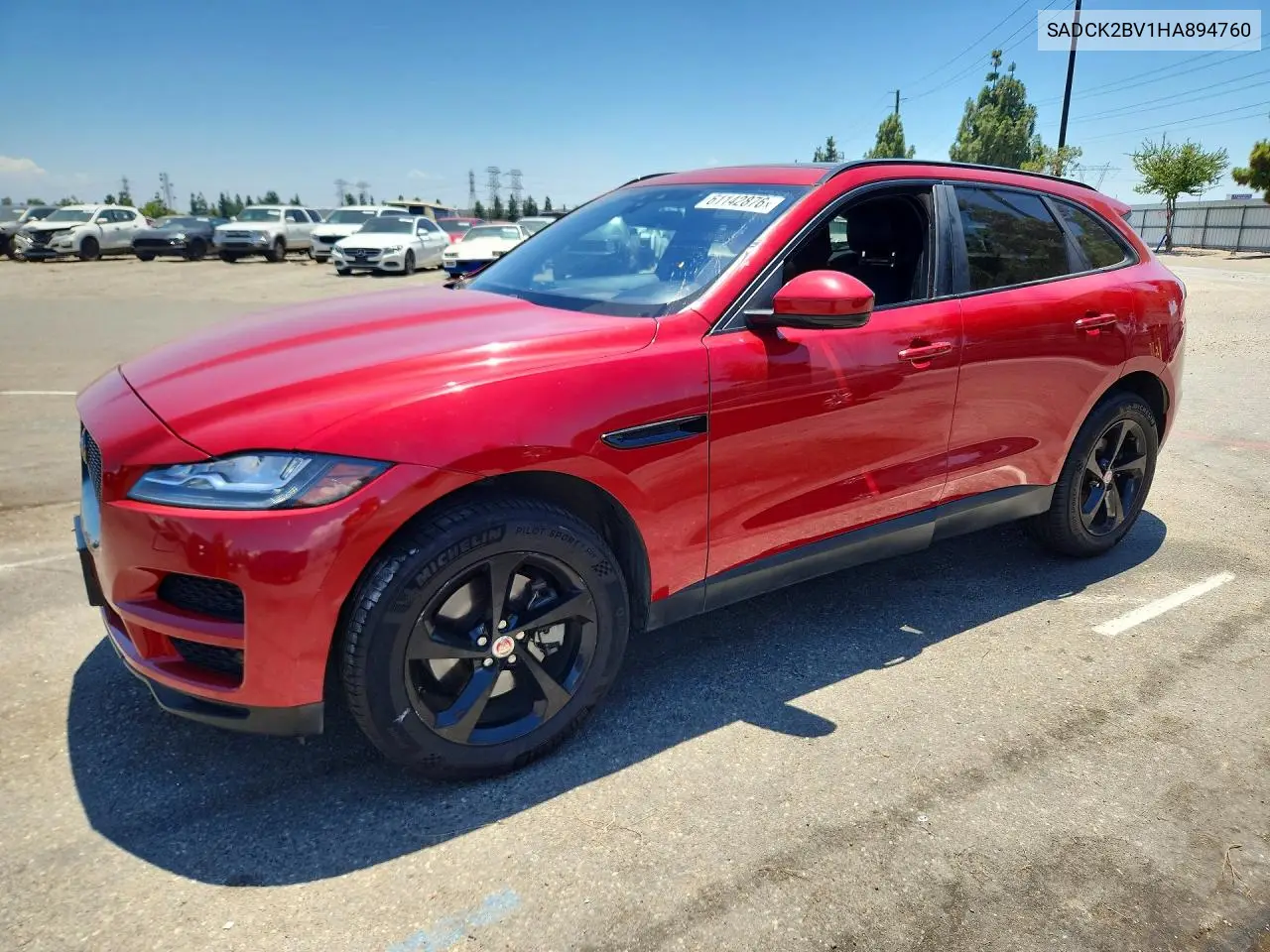 2017 Jaguar F-Pace Prestige VIN: SADCK2BV1HA894760 Lot: 61142876