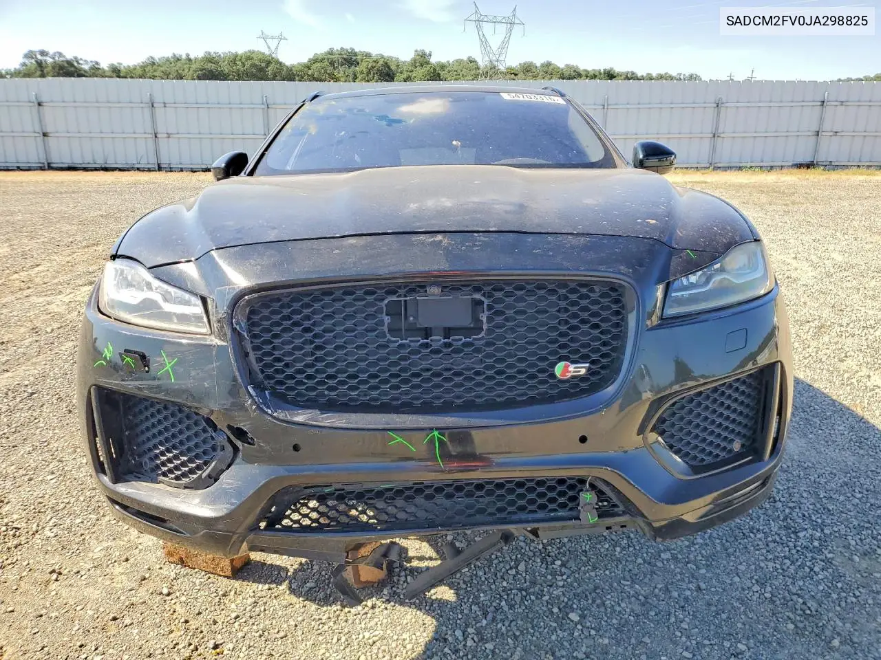 2018 Jaguar F-Pace S VIN: SADCM2FV0JA298825 Lot: 54703316