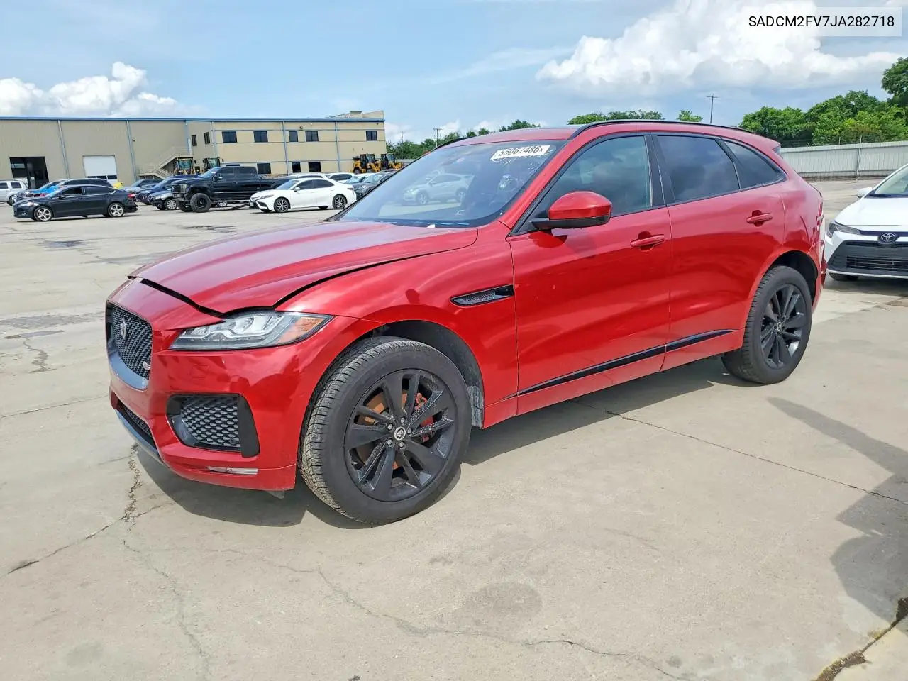 2018 Jaguar F-Pace S VIN: SADCM2FV7JA282718 Lot: 55067486