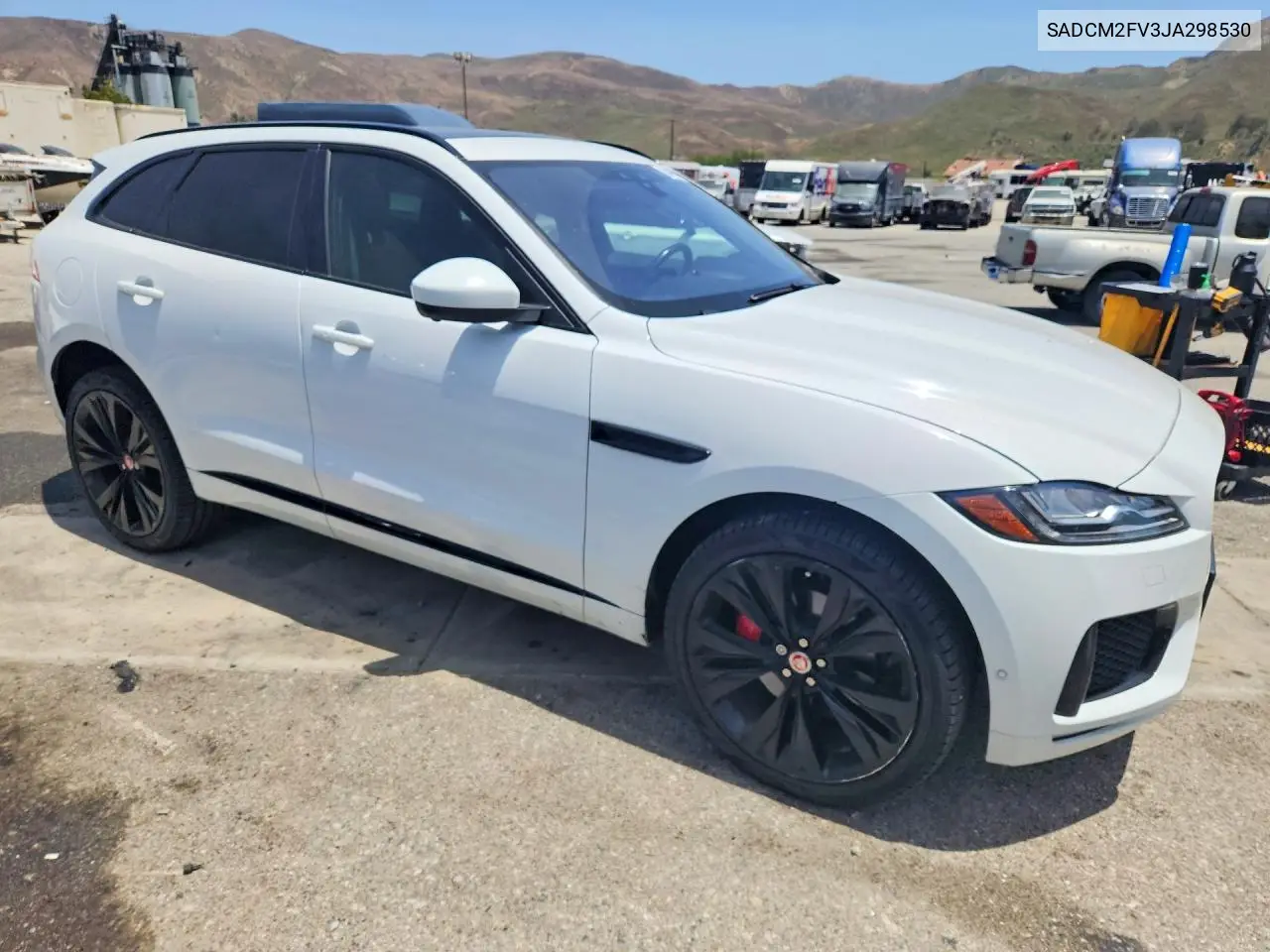 2018 Jaguar F-Pace S VIN: SADCM2FV3JA298530 Lot: 56480536