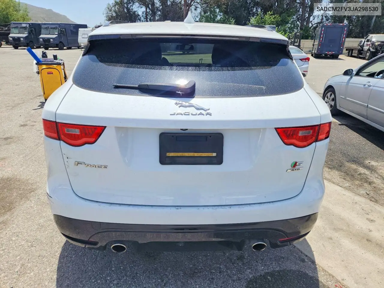 2018 Jaguar F-Pace S VIN: SADCM2FV3JA298530 Lot: 56480536