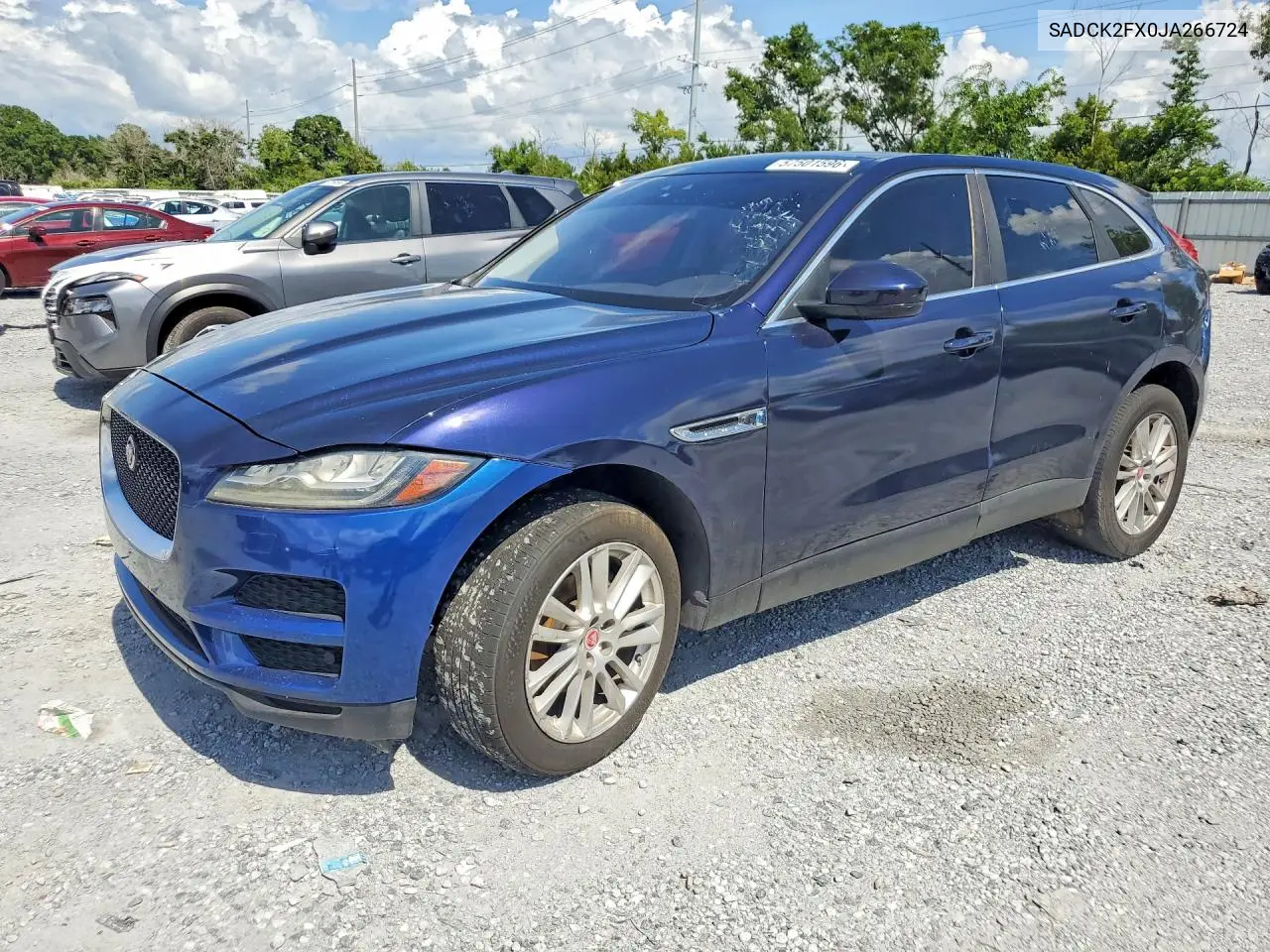 2018 Jaguar F-Pace Prestige VIN: SADCK2FX0JA266724 Lot: 57501596