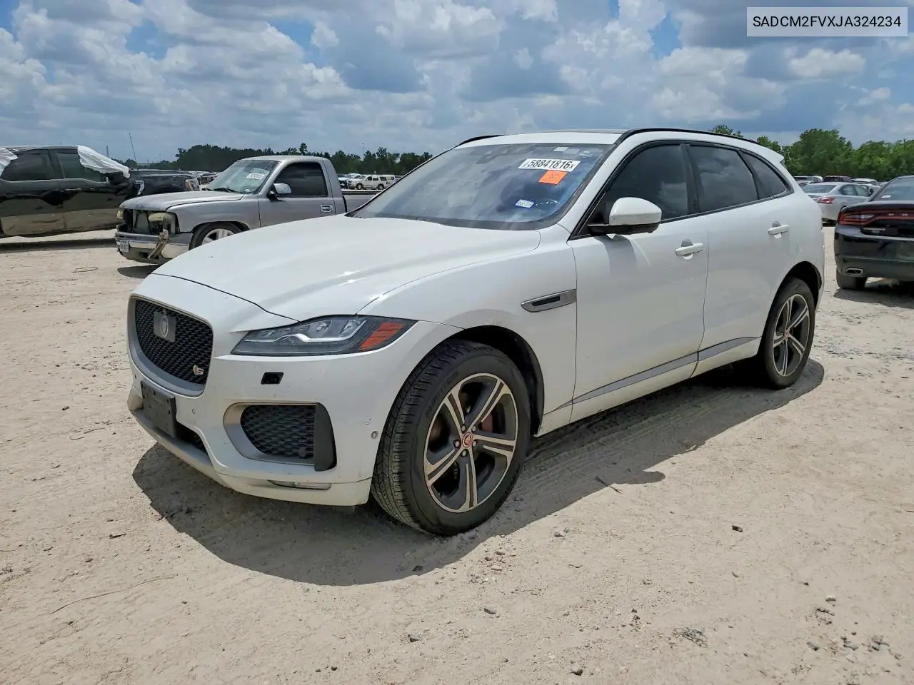 2018 Jaguar F-Pace S VIN: SADCM2FVXJA324234 Lot: 58841816