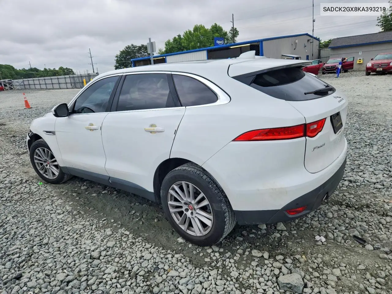 2019 Jaguar F-Pace Prestige VIN: SADCK2GX8KA393219 Lot: 54967886
