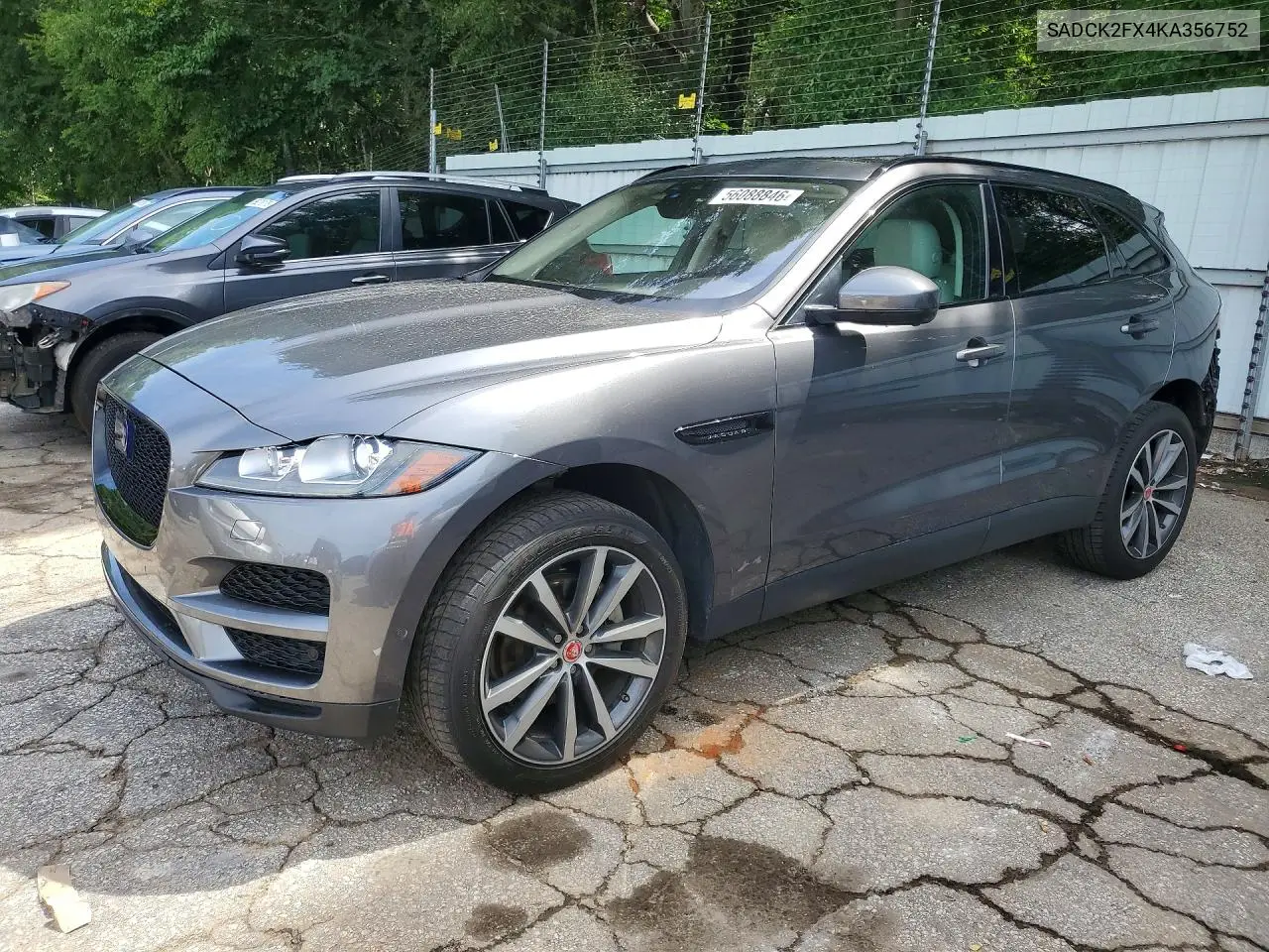 2019 Jaguar F-Pace Prestige VIN: SADCK2FX4KA356752 Lot: 56088846