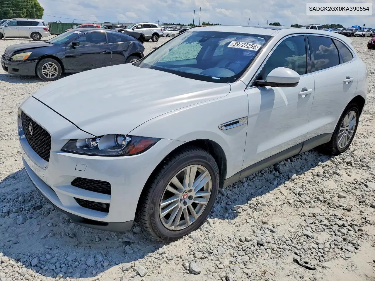 2019 Jaguar F-Pace Prestige VIN: SADCK2GX0KA390654 Lot: 59722256