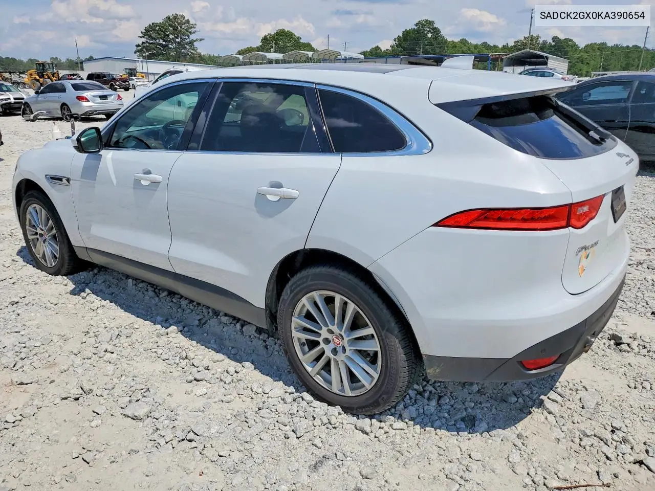 2019 Jaguar F-Pace Prestige VIN: SADCK2GX0KA390654 Lot: 59722256