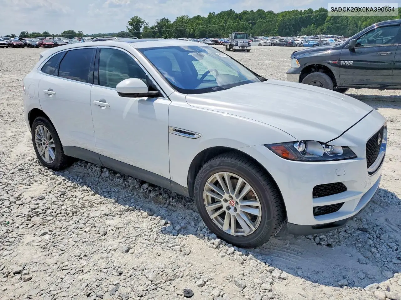 2019 Jaguar F-Pace Prestige VIN: SADCK2GX0KA390654 Lot: 59722256