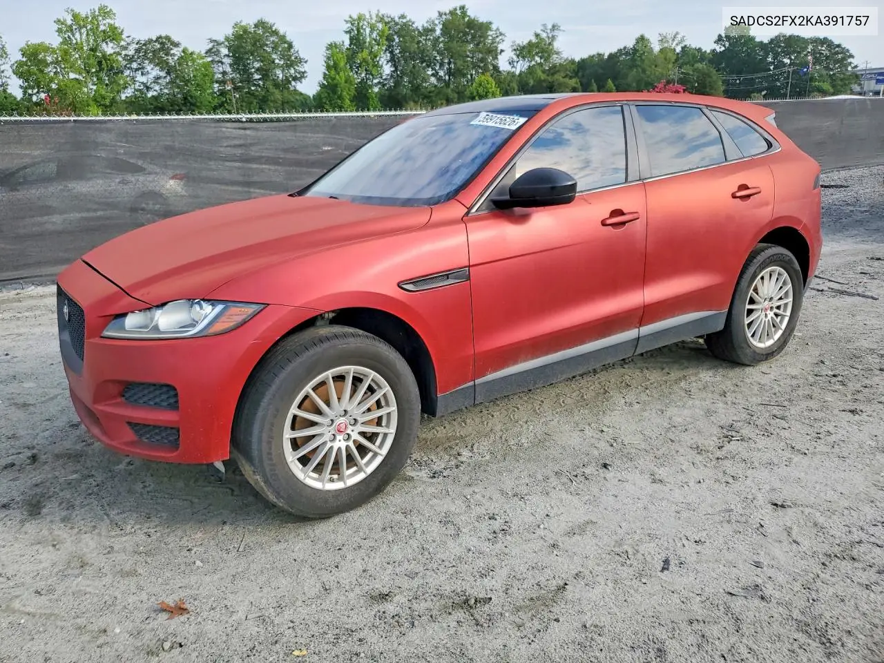 2019 Jaguar F-Pace VIN: SADCS2FX2KA391757 Lot: 59915626