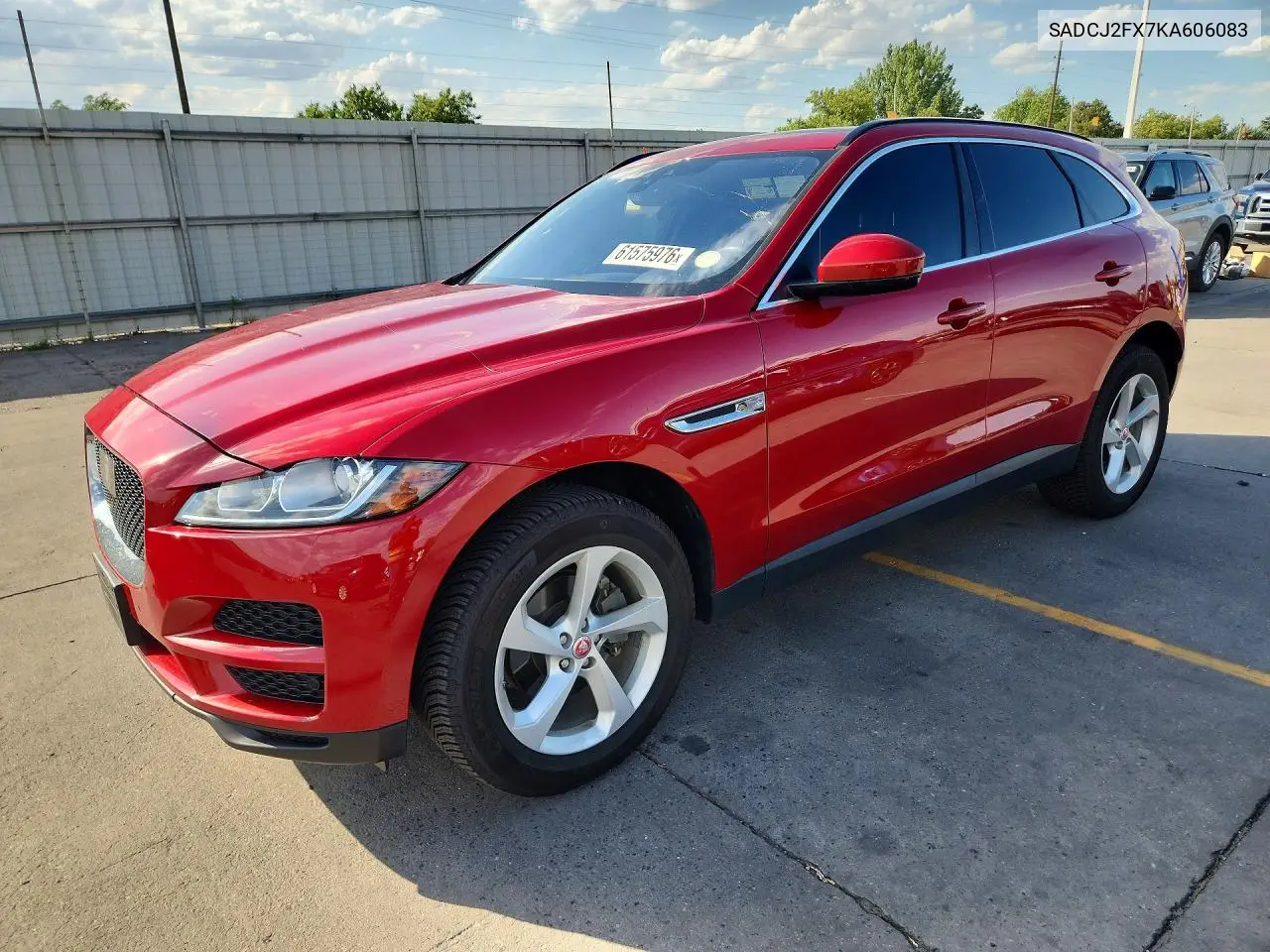 2019 Jaguar F-Pace Premium VIN: SADCJ2FX7KA606083 Lot: 61575976