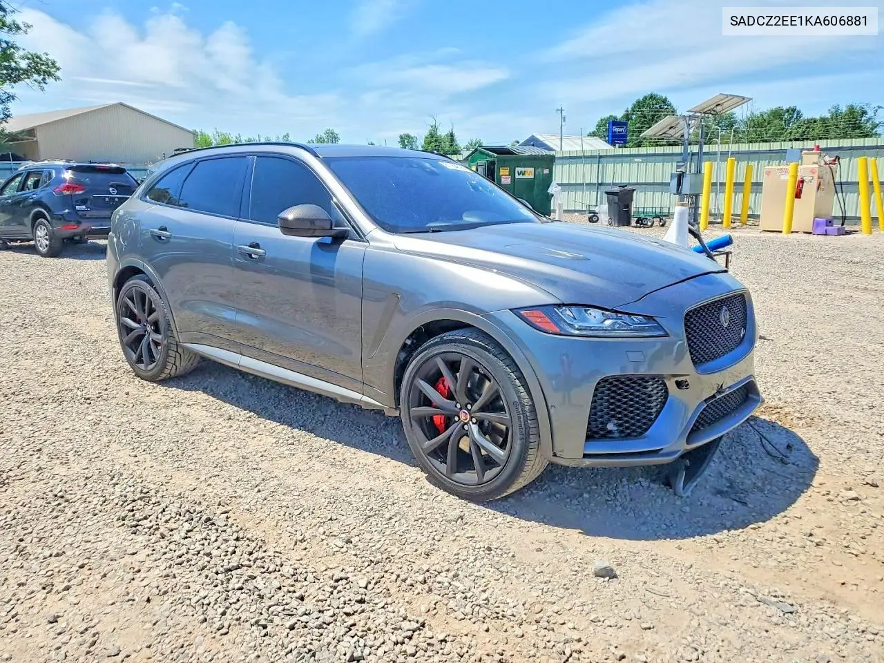 2019 Jaguar F-Pace Svr VIN: SADCZ2EE1KA606881 Lot: 61986386