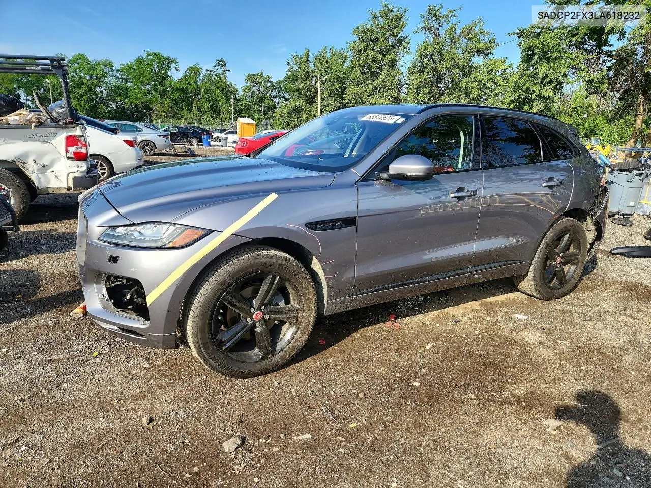 2020 Jaguar F-Pace Checkered Flag VIN: SADCP2FX3LA618232 Lot: 56644626