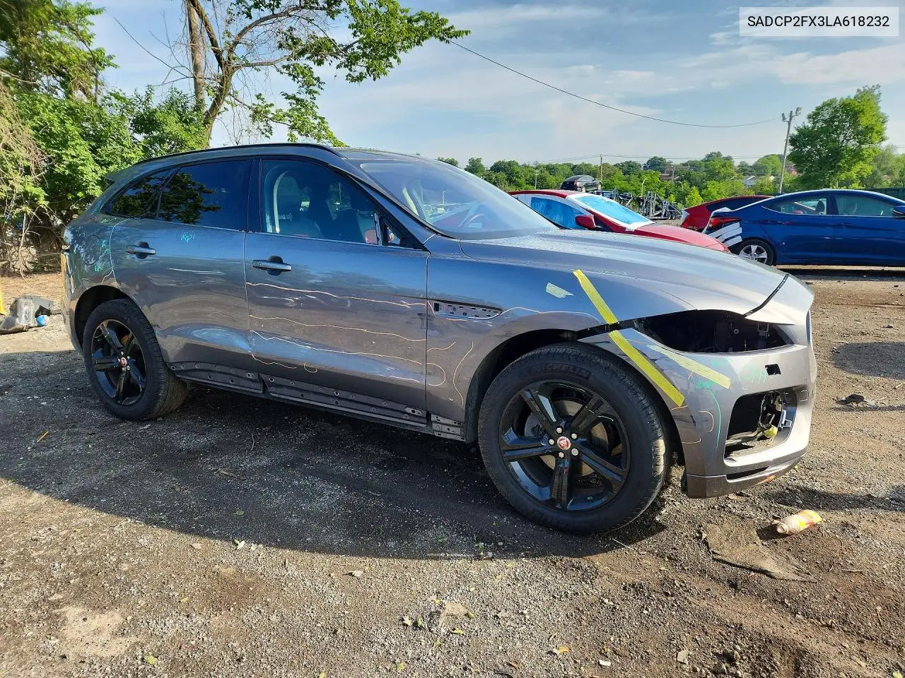 2020 Jaguar F-Pace Checkered Flag VIN: SADCP2FX3LA618232 Lot: 56644626