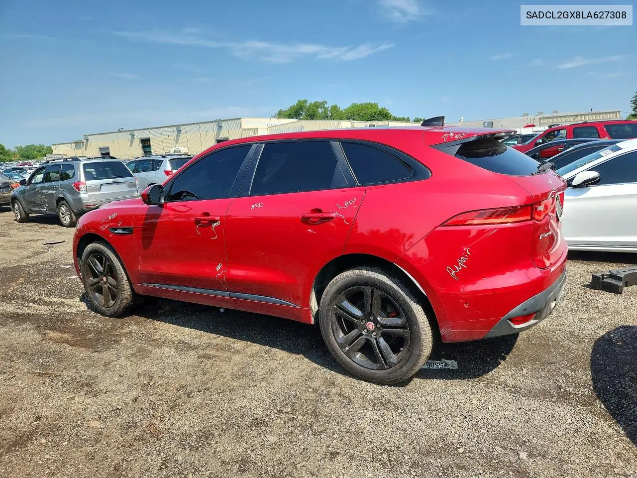 2020 Jaguar F-Pace R - Sport VIN: SADCL2GX8LA627308 Lot: 58377466