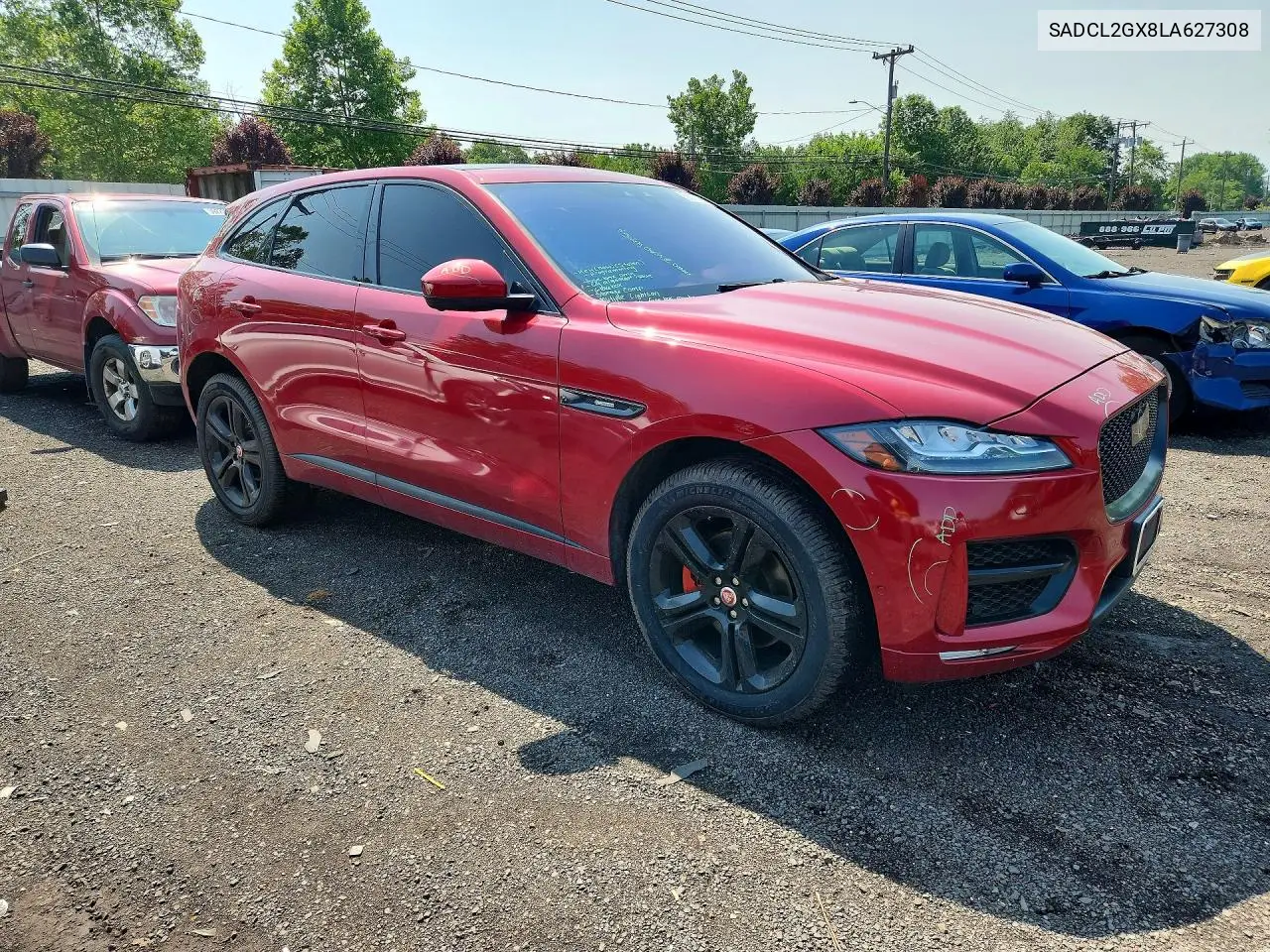 2020 Jaguar F-Pace R - Sport VIN: SADCL2GX8LA627308 Lot: 58377466