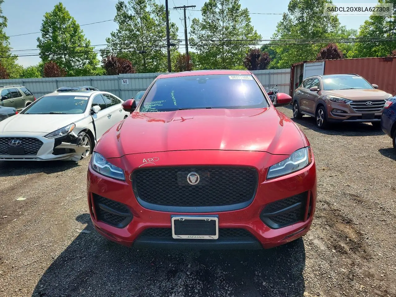 2020 Jaguar F-Pace R - Sport VIN: SADCL2GX8LA627308 Lot: 58377466