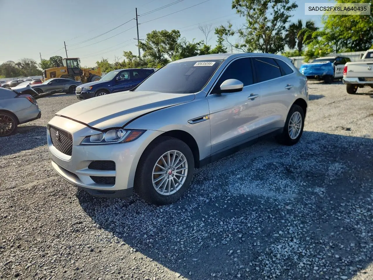 2020 Jaguar F-Pace VIN: SADCS2FX8LA640435 Lot: 58635096