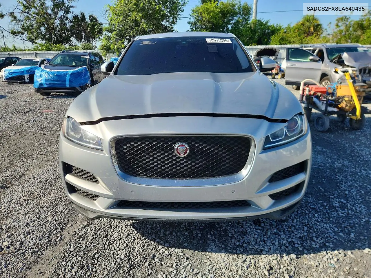 2020 Jaguar F-Pace VIN: SADCS2FX8LA640435 Lot: 58635096