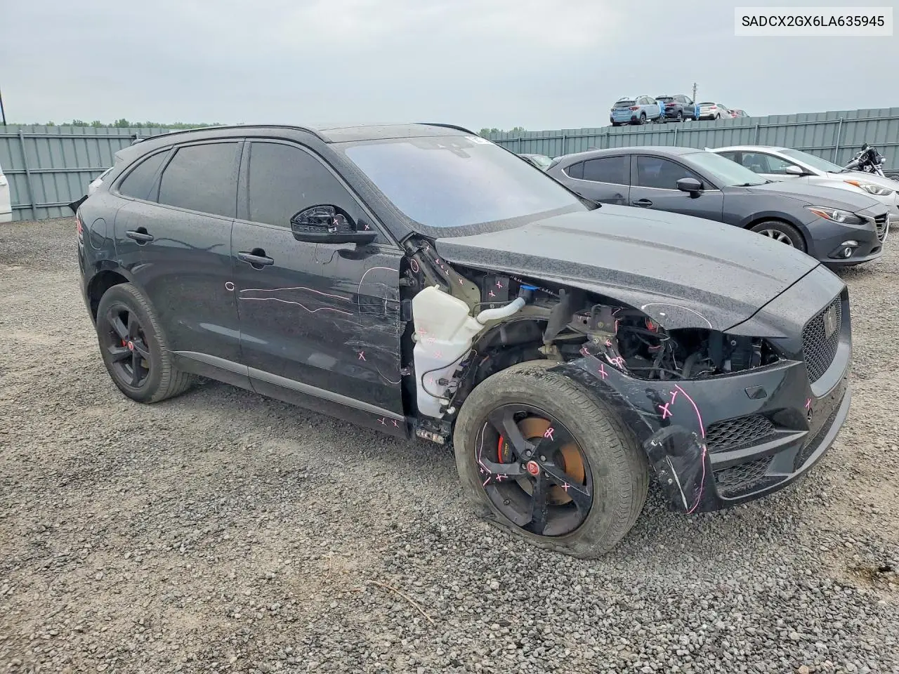 2020 Jaguar F-Pace 300 Sport VIN: SADCX2GX6LA635945 Lot: 59077146