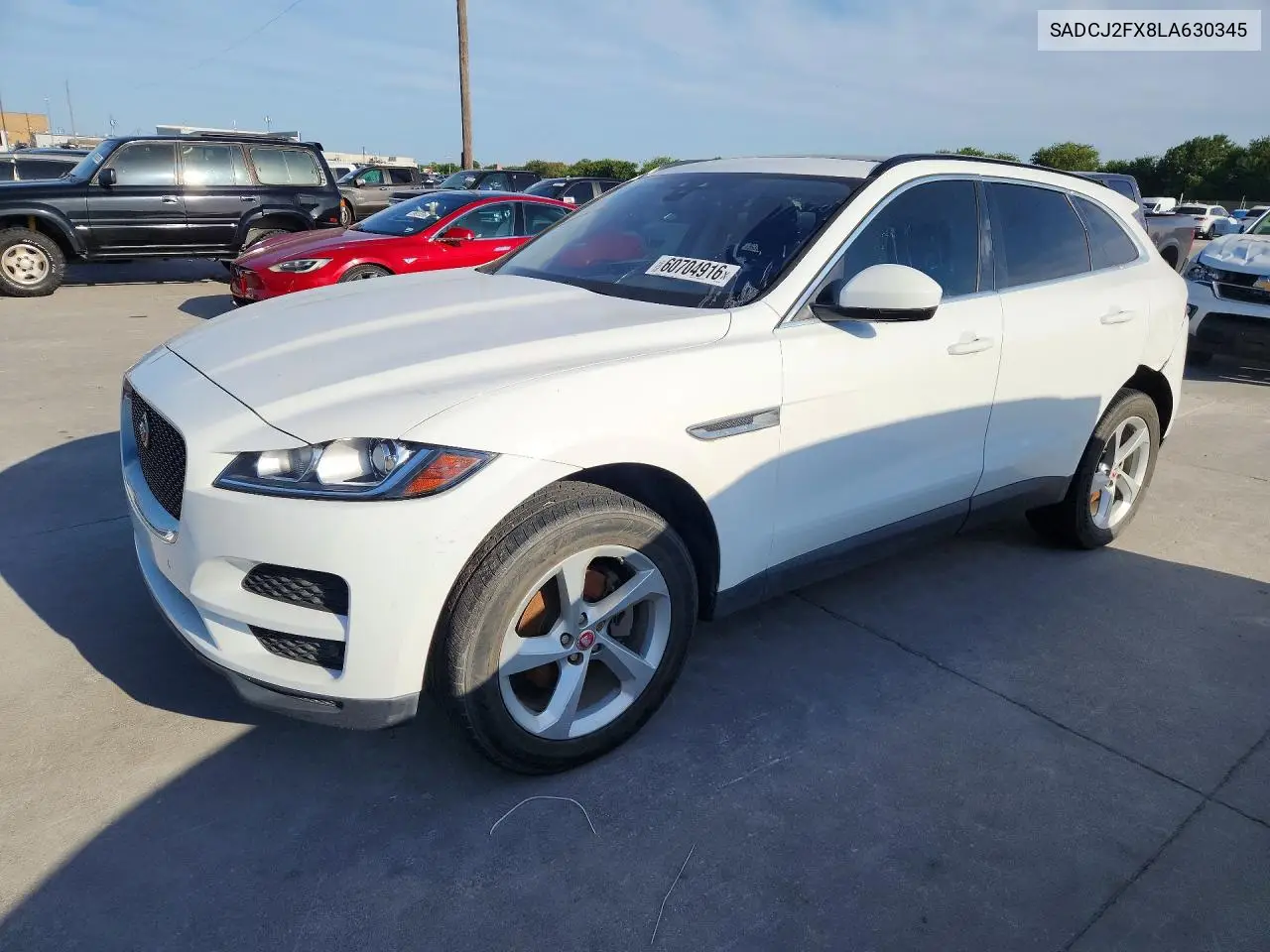 2020 Jaguar F-Pace Premium VIN: SADCJ2FX8LA630345 Lot: 60704916