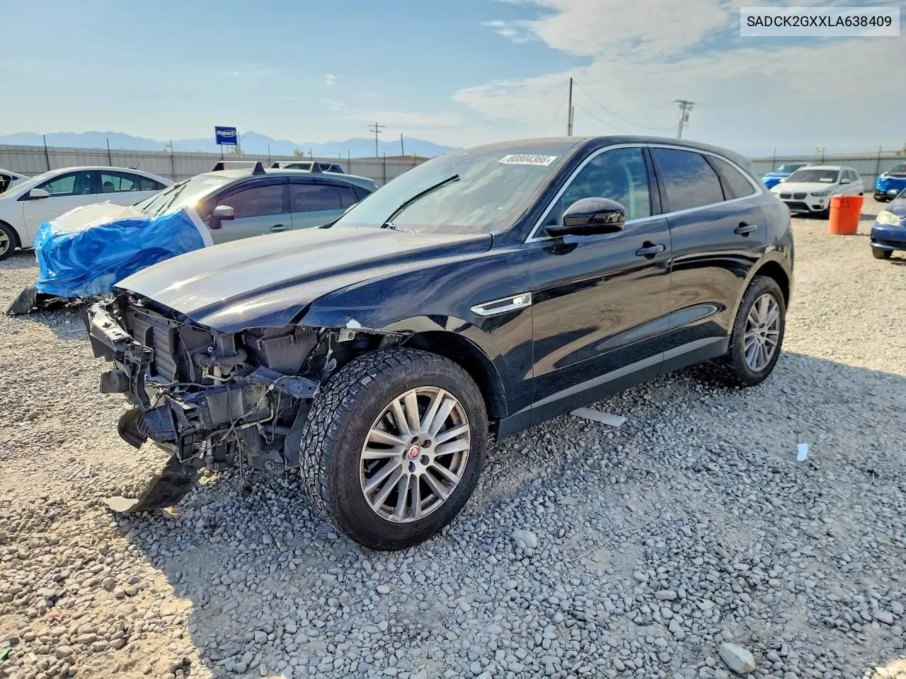 2020 Jaguar F-Pace Prestige VIN: SADCK2GXXLA638409 Lot: 60804366