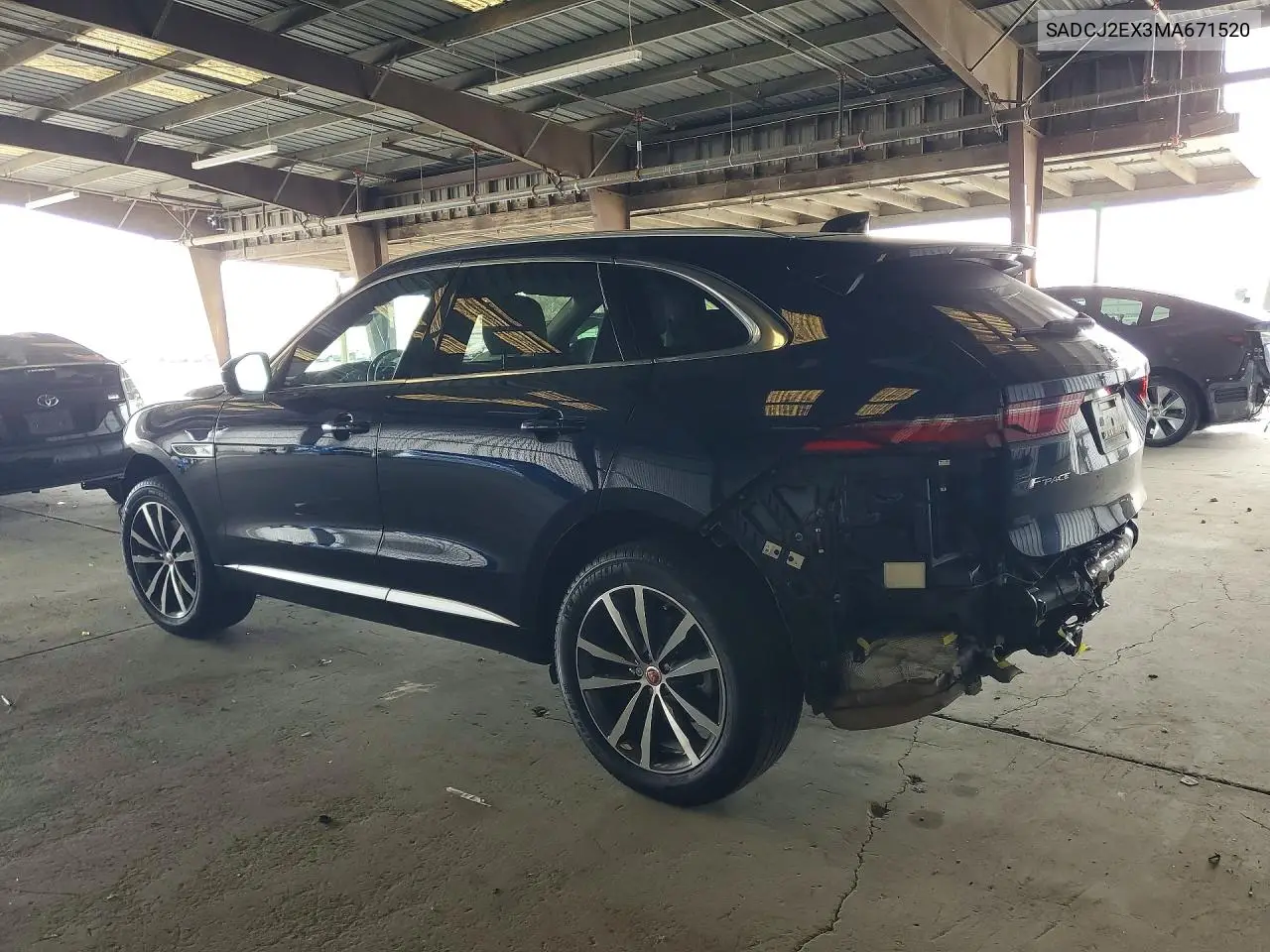 2021 Jaguar F-Pace S VIN: SADCJ2EX3MA671520 Lot: 60007416
