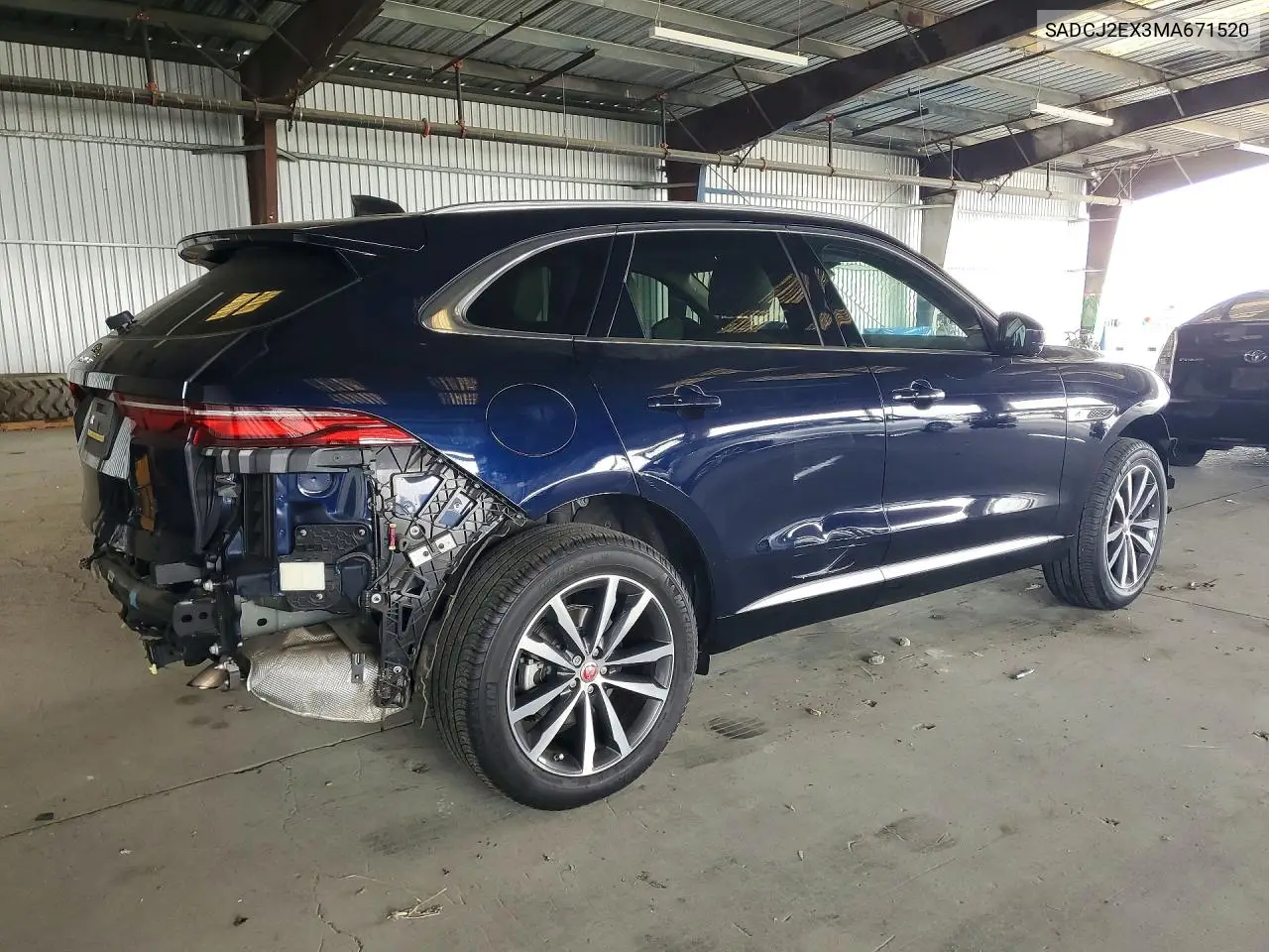 2021 Jaguar F-Pace S VIN: SADCJ2EX3MA671520 Lot: 60007416