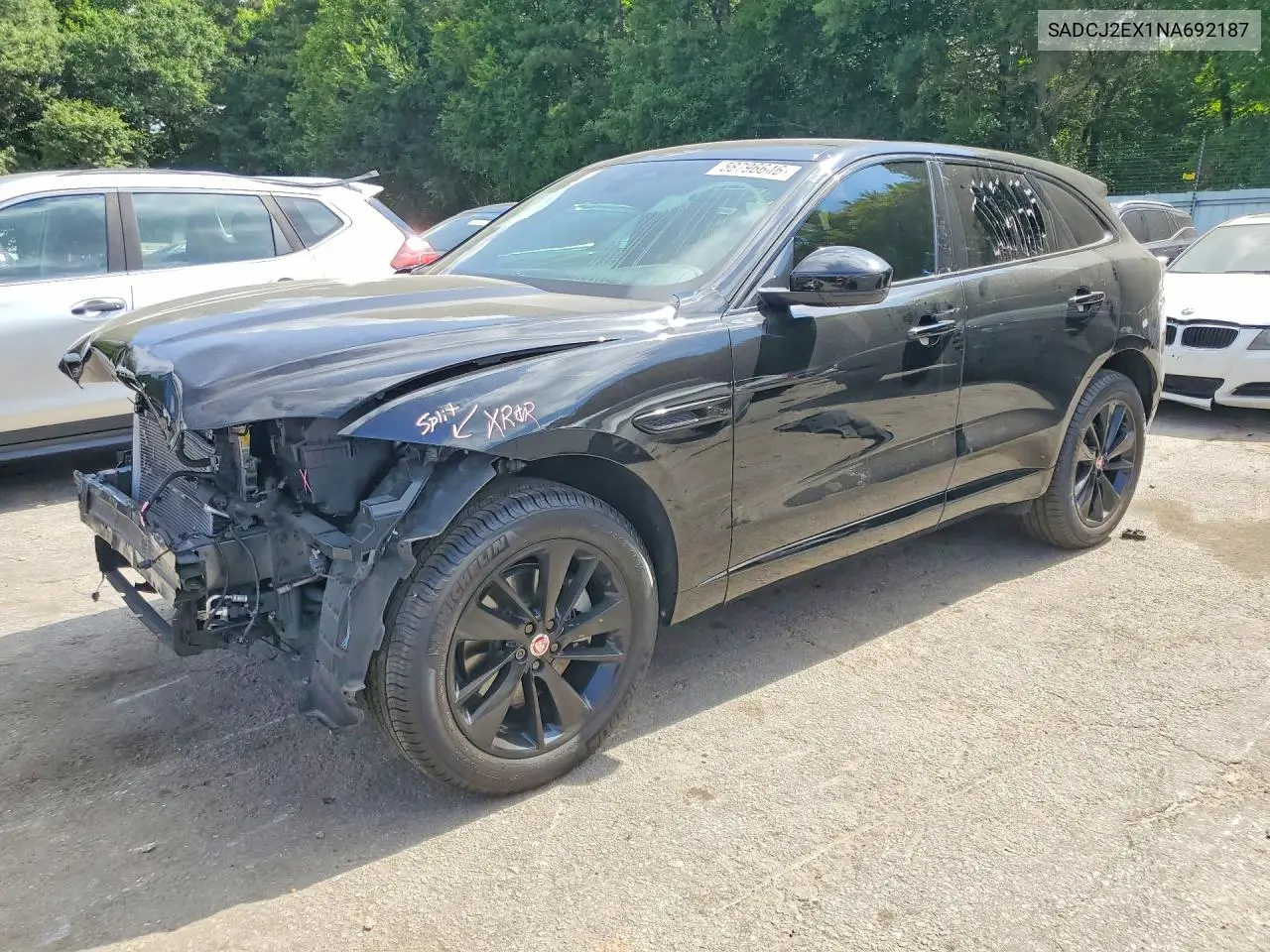 2022 Jaguar F-Pace S VIN: SADCJ2EX1NA692187 Lot: 58796646