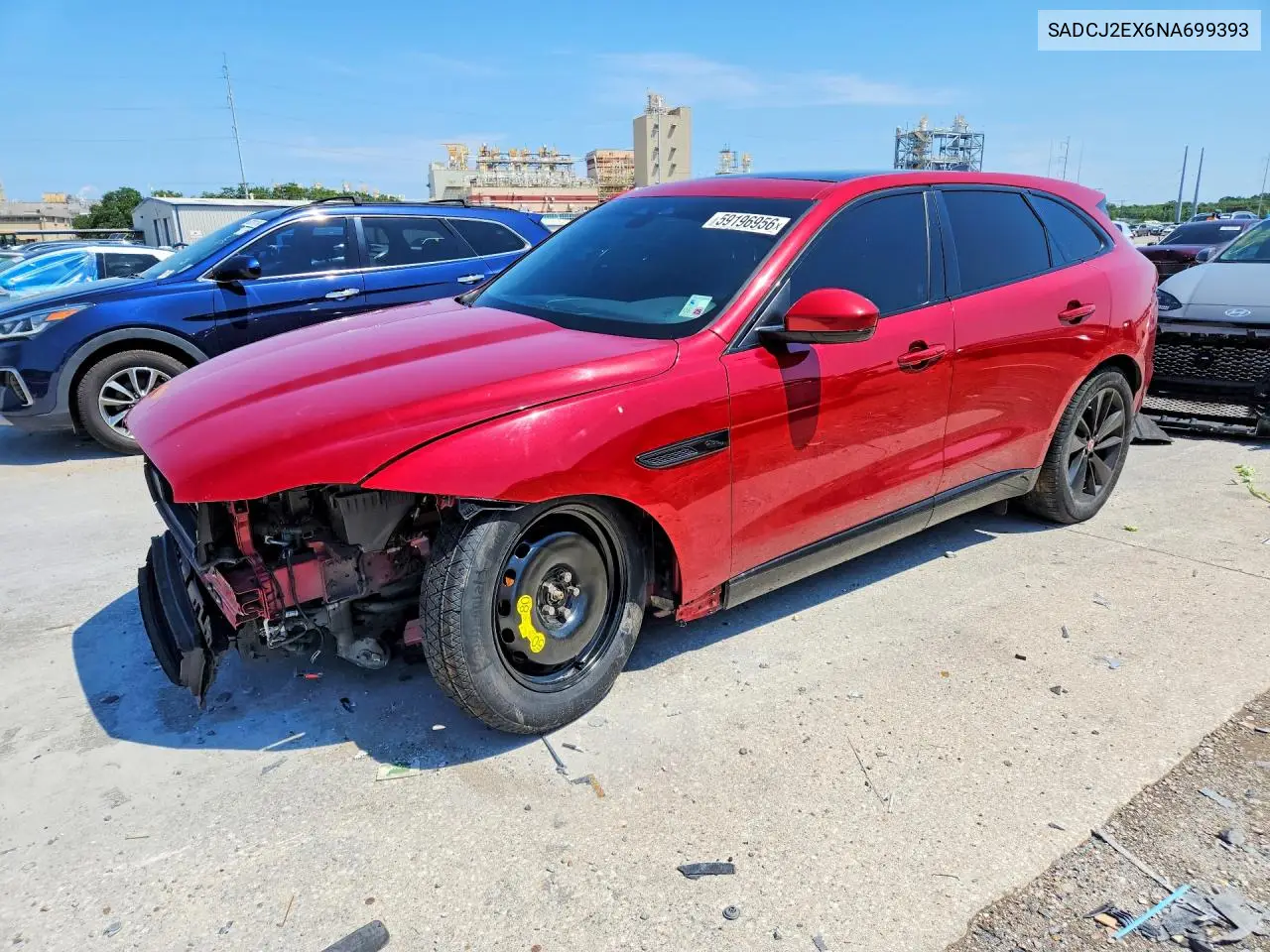 2022 Jaguar F-Pace S VIN: SADCJ2EX6NA699393 Lot: 59196956