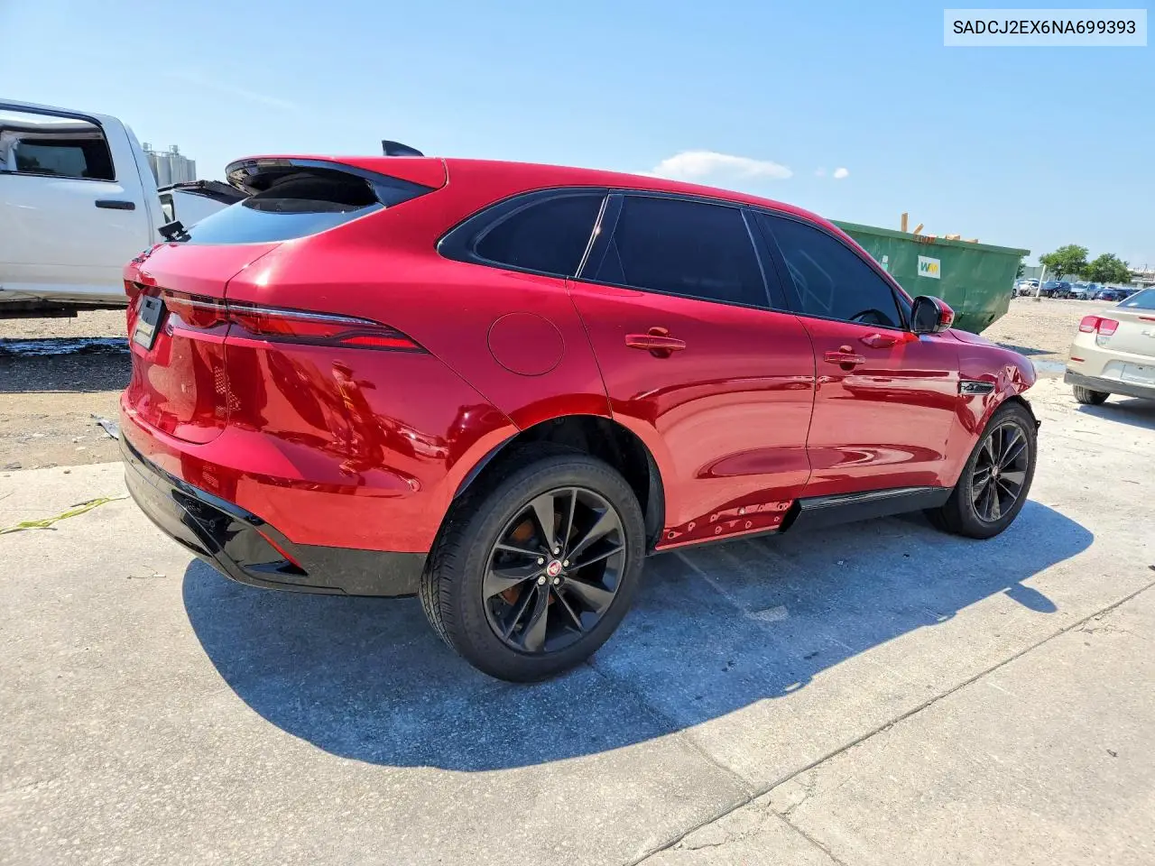 2022 Jaguar F-Pace S VIN: SADCJ2EX6NA699393 Lot: 59196956