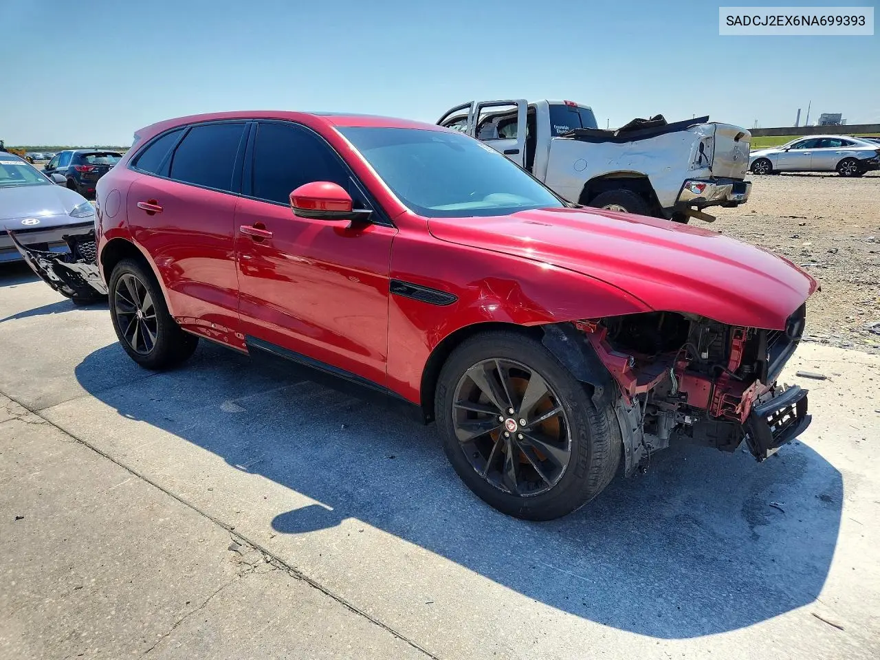 2022 Jaguar F-Pace S VIN: SADCJ2EX6NA699393 Lot: 59196956