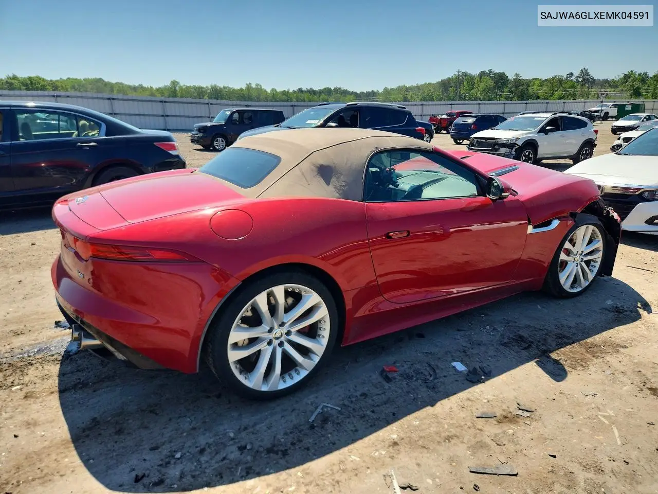2014 Jaguar F-Type V8 S VIN: SAJWA6GLXEMK04591 Lot: 54170886