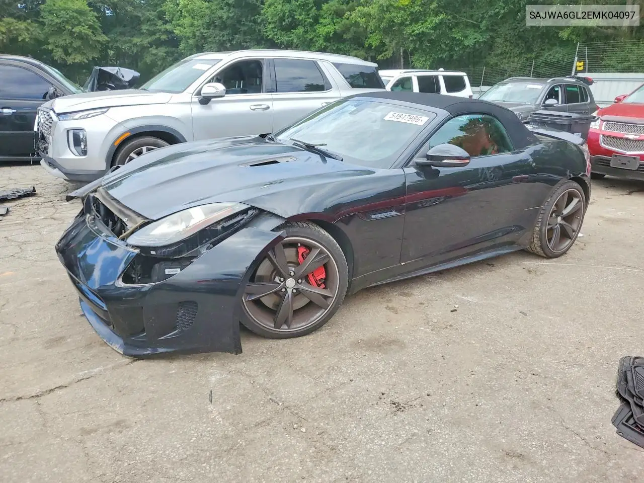 2014 Jaguar F-Type V8 S VIN: SAJWA6GL2EMK04097 Lot: 54847986