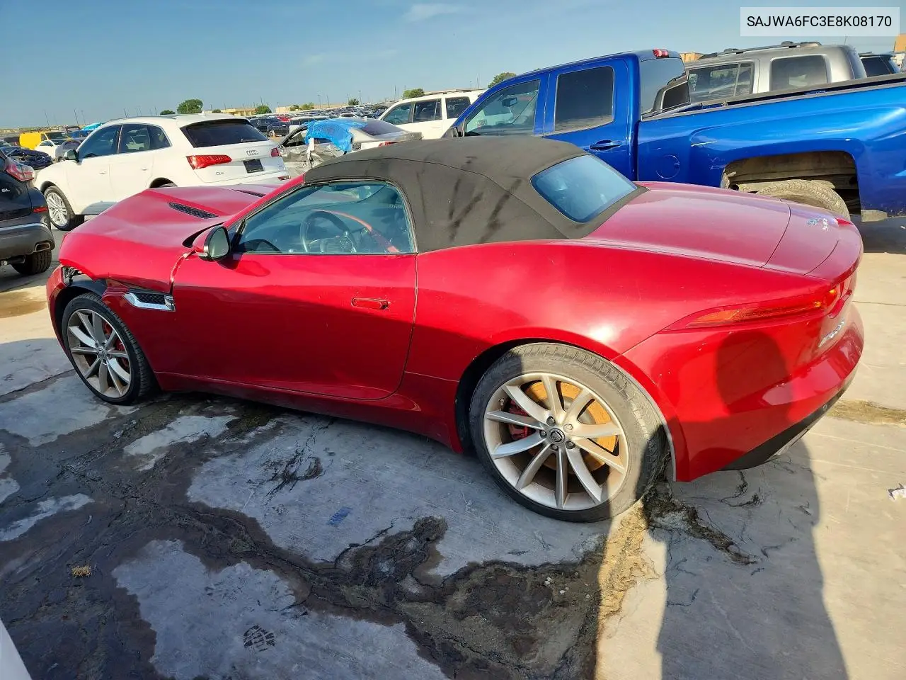 2014 Jaguar F-Type S VIN: SAJWA6FC3E8K08170 Lot: 57878246